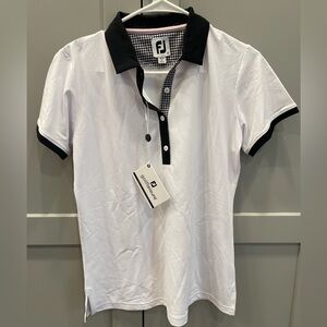 NWT FootJoy Golf Polo Shirt - White - Size Small